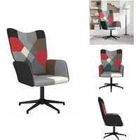 Relaxsessel Patchwork Stoff - Sessel - Wohnzimmersessel - Relaxsessel - Drehsessel - Patchwork Sessel Relaxsessel Patchwork Stoff - Sessel - Wohnzimmersessel - Relaxsessel - Drehsessel - Patchwork Sessel von VIDAXL