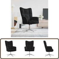 Relaxsessel Schwarz Samt - Samtsessel - Schwarzer Sessel - Drehsessel - Wohnzimmersessel - Lounge Chair Relaxsessel Schwarz Samt - Samtsessel - Schwarzer Sessel - Drehsessel - Wohnzimmersessel - Lounge Chair von VIDAXL