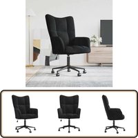 Relaxsessel Schwarz Samt - Samtsessel - Sessel Schwarz - Wohnzimmersessel - Drehstuhl - Armlehnstühle Relaxsessel Schwarz Samt - Samtsessel - Sessel Schwarz - Wohnzimmersessel - Drehstuhl - Armlehnstühle von VIDAXL