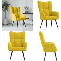 Relaxsessel Senfgelb Samt - Sessel - Relaxsessel - Samt Sessel - Wohnzimmersessel - Bequemer Sessel - Home & Living Relaxsessel Senfgelb Samt - Sessel - Relaxsessel - Samt Sessel - Wohnzimmersessel - Bequemer Sessel - Home & Living von VIDAXL