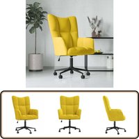 Vidaxl - Relaxsessel Senfgelb Samt - Sessel - Relaxsessel - Wohnzimmersessel - Drehsessel - Samt Sessel von VIDAXL