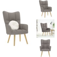 Relaxsessel Taupe Stoff - Entspannungsstuhl - Entspannungsstühle - Stuhl - Wohnzimmerstuhl Relaxsessel Taupe Stoff - Entspannungsstuhl - Entspannungsstühle - Stuhl - Wohnzimmerstuhl von VIDAXL