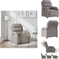 Relaxsessel Taupe Stoff - Relaxsessel - Relaxstuhl - Sessel - Fernsehsessel Relaxsessel Taupe Stoff - Relaxsessel - Relaxstuhl - Sessel - Fernsehsessel von VIDAXL
