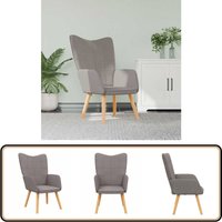Relaxsessel Taupe Stoff - Sessel - Relaxsessel - Armchair - Lounge Chair - Wohnraumgestaltung von VIDAXL
