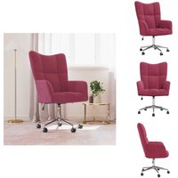 Relaxsessel Weinrot Samt - Samtsessel - Wohnzimmersessel - Drehstuhl - Beistellstuhl - Sessel Rot Relaxsessel Weinrot Samt - Samtsessel - Wohnzimmersessel - Drehstuhl - Beistellstuhl - Sessel Rot von VIDAXL