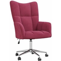 Relaxsessel Weinrot Samt Vidaxl Relaxsessel Weinrot Samt Vidaxl von VIDAXL