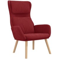 Relaxsessel Weinrot Samt Vidaxl von VIDAXL