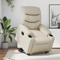 Relaxsessel mit Aufstehhilfe Elektrisch Creme Kunstleder Vidaxl Relaxsessel mit Aufstehhilfe Elektrisch Creme Kunstleder Vidaxl von VIDAXL