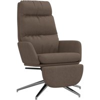 Relaxsessel mit Fußteil Taupe Stoff vidaXL von VIDAXL