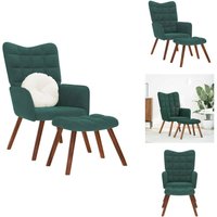 Relaxsessel mit Hocker Dunkelgrün Samt - Entspannungsstuhl Mit Hocker - Entspannungsstühle Mit Hockern - Sessel - Relaxsessel Relaxsessel mit Hocker Dunkelgrün Samt - Entspannungsstuhl Mit Hocker - Entspannungsstühle Mit Hockern - Sessel - Relaxsessel von VIDAXL