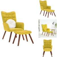 Relaxsessel mit Hocker Gelb Samt - Entspannungsstuhl Mit Hocker - Entspannungsstühle Mit Hockern - Sessel - Relaxsessel Relaxsessel mit Hocker Gelb Samt - Entspannungsstuhl Mit Hocker - Entspannungsstühle Mit Hockern - Sessel - Relaxsessel von VIDAXL