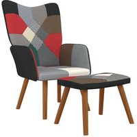 Vidaxl - Relaxsessel mit Hocker Patchwork Stoff von VIDAXL