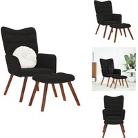 Relaxsessel mit Hocker Schwarz Samt - Entspannungsstuhl Mit Hocker - Entspannungsstühle Mit Hockern - Sessel - Relaxsessel Relaxsessel mit Hocker Schwarz Samt - Entspannungsstuhl Mit Hocker - Entspannungsstühle Mit Hockern - Sessel - Relaxsessel von VIDAXL