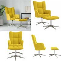 Relaxsessel mit Hocker Senfgelb Samt - Sessel - Relaxsessel - Samt Sessel - Wohnzimmersessel - Bequemlichkeit - Home & Living Relaxsessel mit Hocker Senfgelb Samt - Sessel - Relaxsessel - Samt Sessel - Wohnzimmersessel - Bequemlichkeit - Home & Living von VIDAXL