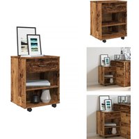 Rollcontainer Altholz-Optik 46x36x59 cm Holzwerkstoff - Rollschrank - Rollschränke - Rollcontainer - Schreibtischcontainer Rollcontainer Altholz-Optik 46x36x59 cm Holzwerkstoff - Rollschrank - Rollschränke - Rollcontainer - Schreibtischcontainer von VIDAXL
