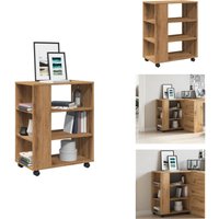 Rollcontainer Artisan-Eiche 60x35x75 cm Holzwerkstoff - Rollschrank - Rollschränke - Rollcontainer - Schreibtischcontainer Rollcontainer Artisan-Eiche 60x35x75 cm Holzwerkstoff - Rollschrank - Rollschränke - Rollcontainer - Schreibtischcontainer von VIDAXL