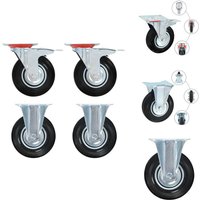 Vidaxl - Rollen 4 Stk. 125 mm - Bockrolle - Bockrollen - Bockrad - Bockräder von VIDAXL