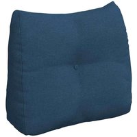 Rücken Kissen Blau 60 x 24 x 50 cm Stoff vidaXL von VIDAXL