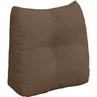 Rücken Kissen Braun 45 x 24 x 50 cm Stoff vidaXL von VIDAXL