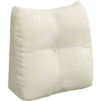 Rücken Kissen Creme 45 x 24 x 50 cm Samt vidaXL von VIDAXL