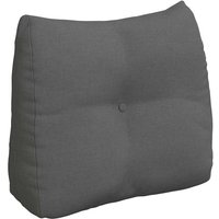 Rücken Kissen Dunkelgrau 60 x 24 x 50 cm Stoff vidaXL von VIDAXL