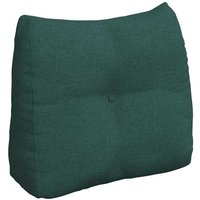 Rücken Kissen Dunkelgrün 60 x 24 x 50 cm Stoff vidaXL von VIDAXL