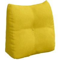 Rücken Kissen Gelb 45 x 24 x 50 cm Samt vidaXL von VIDAXL