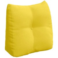 Rücken Kissen Helles Gelb 45 x 24 x 50 cm Stoff vidaXL von VIDAXL