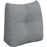 Rücken Kissen Hellgrau 45 x 24 x 50 cm Stoff vidaXL von VIDAXL