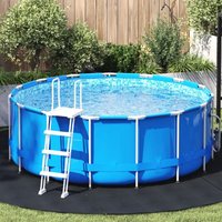 Runde Poolabdeckung Schwarz Polyethylen Ø 306 cm vidaXL636747 von VIDAXL
