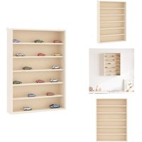 Sammlervitrine aus Holz mit 6 Regalen 40x8,5x55 cm - Holz-Sammlervitrine - Holz-Sammlervitrinen - Wandvitrine - Wandvitrine Sammlervitrine aus Holz mit 6 Regalen 40x8,5x55 cm - Holz-Sammlervitrine - Holz-Sammlervitrinen - Wandvitrine - Wandvitrine von VIDAXL