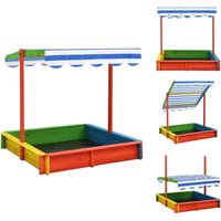 Sandkästen - Living Sandkasten mit Verstellbarem Dach Tannenholz Mehrfarbig UV50 - Mehrfarbig Sandkästen - Living Sandkasten mit Verstellbarem Dach Tannenholz Mehrfarbig UV50 - Mehrfarbig von VIDAXL