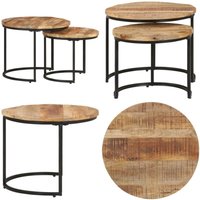 Vidaxl - Satztische 2 Stk. Rohes Mangoholz - Mangoholz Möbel - Couchtisch Set - Wohnzimmereinrichtung - Sideboard - Dekorationstisch - Home & Living Vidaxl - Satztische 2 Stk. Rohes Mangoholz - Mangoholz Möbel - Couchtisch Set - Wohnzimmereinrichtung - Sideboard - Dekorationstisch - Home & Living von VIDAXL