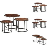 Satztische 3 Stk. Recyceltes Massivholz - Tischset - Setmöbel - Holzmöbel - Couchtisch - Beistelltisch Satztische 3 Stk. Recyceltes Massivholz - Tischset - Setmöbel - Holzmöbel - Couchtisch - Beistelltisch von VIDAXL