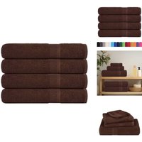 Saunatücher 4 Stk. Braun 80x200 cm 360 g/m² 100% Baumwolle - Saunatuch - Saunatücher - Handtuch - Handtuch Mit Schlaufe Saunatücher 4 Stk. Braun 80x200 cm 360 g/m² 100% Baumwolle - Saunatuch - Saunatücher - Handtuch - Handtuch Mit Schlaufe von VIDAXL