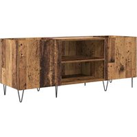 Schallplattenschrank mit Regal mit Tür Altholz 121 x 38 x 48 cm vidaXL von VIDAXL