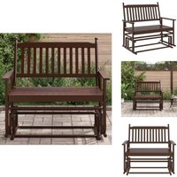 Schaukelbank Braun 118x70x104,5 cm Massivholz Pappel - Holzstuhl - Outdoor Möbel - Gartenmöbel - Schaukelbank - Lounge Chair Schaukelbank Braun 118x70x104,5 cm Massivholz Pappel - Holzstuhl - Outdoor Möbel - Gartenmöbel - Schaukelbank - Lounge Chair von VIDAXL