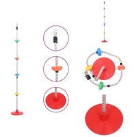 Schaukeln - Living Kletterseil-Schaukel mit Plattformen und Scheibe 200 cm - Braun Schaukeln - Living Kletterseil-Schaukel mit Plattformen und Scheibe 200 cm - Braun von VIDAXL