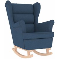 Schaukelsessel Blau 74x90x102 cm Stoff Vidaxl von VIDAXL