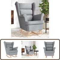 Schaukelsessel Hellgrau 74x90x102 cm Stoff - Vidaxl von VIDAXL