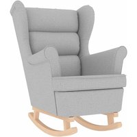 Schaukelsessel Wolkengrau 74x90x102 cm Stoff Vidaxl Schaukelsessel Wolkengrau 74x90x102 cm Stoff Vidaxl von VIDAXL