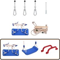 Schaukelsitz mit Strickleiter Blau Polyethylen - Schaukelsitz - Outdoorspielplatz - Kinderschaukel - Spielgerät - Plastikmöbel Schaukelsitz mit Strickleiter Blau Polyethylen - Schaukelsitz - Outdoorspielplatz - Kinderschaukel - Spielgerät - Plastikmöbel von VIDAXL