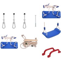 Schaukelsitz mit Strickleiter Blau Polyethylen - Schaukelsitz - Outdoorspielplatz - Kinderschaukel - Spielgerät - Plastikmöbel Schaukelsitz mit Strickleiter Blau Polyethylen - Schaukelsitz - Outdoorspielplatz - Kinderschaukel - Spielgerät - Plastikmöbel von VIDAXL
