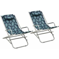 Schaukelstühle 2 Stk. Stahl Blattmuster vidaXL Schaukelstühle 2 Stk. Stahl Blattmuster vidaXL von VIDAXL