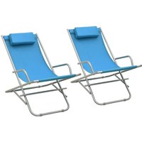 vidaXL Schaukelstühle 2 Stk. Stahl Blau vidaXL Schaukelstühle 2 Stk. Stahl Blau von VIDAXL