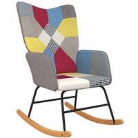 Vidaxl - Schaukelstuhl Patchwork Stoff 58864 von VIDAXL