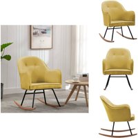 Schaukelstuhl Senfgelb Samt - Samtsessel - Schaukelstuhl - Relaxsessel - Lounge Chair - Gemütlicher Stuhl Schaukelstuhl Senfgelb Samt - Samtsessel - Schaukelstuhl - Relaxsessel - Lounge Chair - Gemütlicher Stuhl von VIDAXL