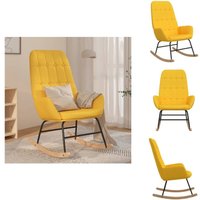 Vidaxl - Schaukelstuhl Senfgelb Stoff - Schaukelstuhl - Relaxsessel - Esszimmerstuhl - Polstersitz - Lounge Chair Vidaxl - Schaukelstuhl Senfgelb Stoff - Schaukelstuhl - Relaxsessel - Esszimmerstuhl - Polstersitz - Lounge Chair von VIDAXL