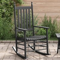 Schaukelstuhl mit Gebogener Sitzfläche Massivholz Pappel Vidaxl 505549 von VIDAXL