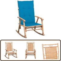Schaukelstuhl mit Kissen Bambus - Bambus Sessel - Gartenstuhl - Outdoor Möbel - Balkonmöbel - Lounge Chair Schaukelstuhl mit Kissen Bambus - Bambus Sessel - Gartenstuhl - Outdoor Möbel - Balkonmöbel - Lounge Chair von VIDAXL